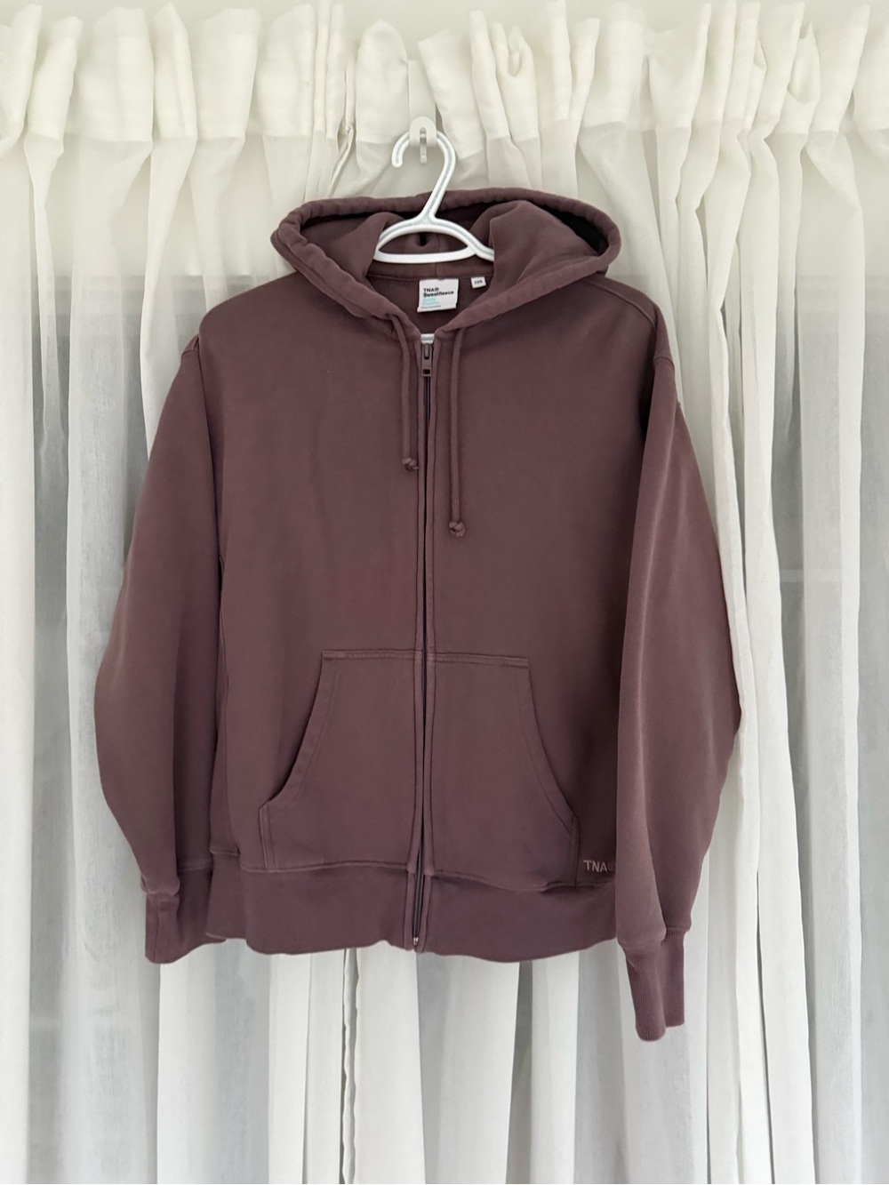 Mauve/Taupe Cozy Hoodie Zip Up
